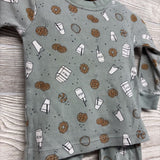 2 Pc LS PJs Cookies Milk 18M