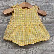 Tank Top Bow Straps & Bloomers Gingham 0-3M
