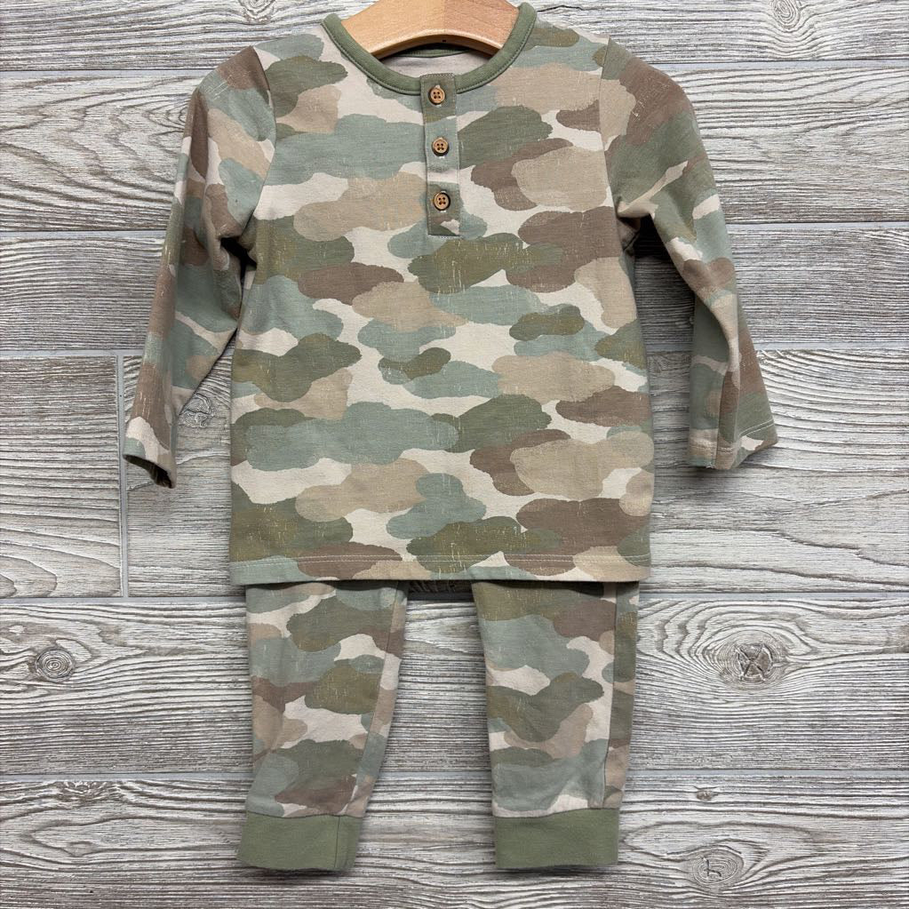 LS Camo Henley Shirt & Pants 18M
