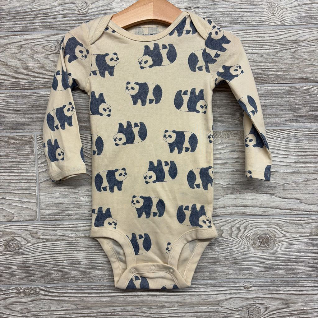 Nw/oT LS Bodysuit Pandas & 2 Pk Pants Pandas Stripes 18M