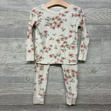 2 Pc LS PJs Flowers 3T