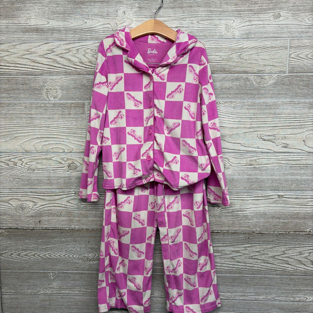 2 Pc LS Cozy Button Up PJs Checker 8