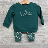 Crewneck Snuggle Season & Harem Pants Nordic 3-6M