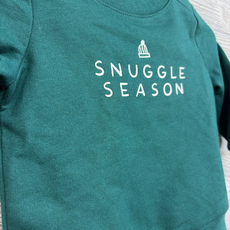Crewneck Snuggle Season & Harem Pants Nordic 3-6M