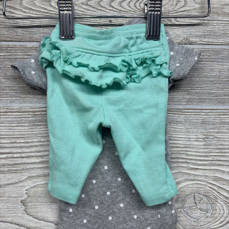 Bodysuit Dots & Leggings Ruffle Butt Preemie