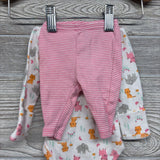 LS Bodysuit Elephants Pigs Tigers & Leggings Stripes Preemie