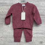 NEW Knit Pointelle Bow Cardigan & Pants 0-3M