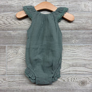 NEW Gauze Flutter Sleeve Romper Ruffle Trim 18-24M