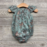 NEW Flutter Sleeve Romper Flowers 9-12M