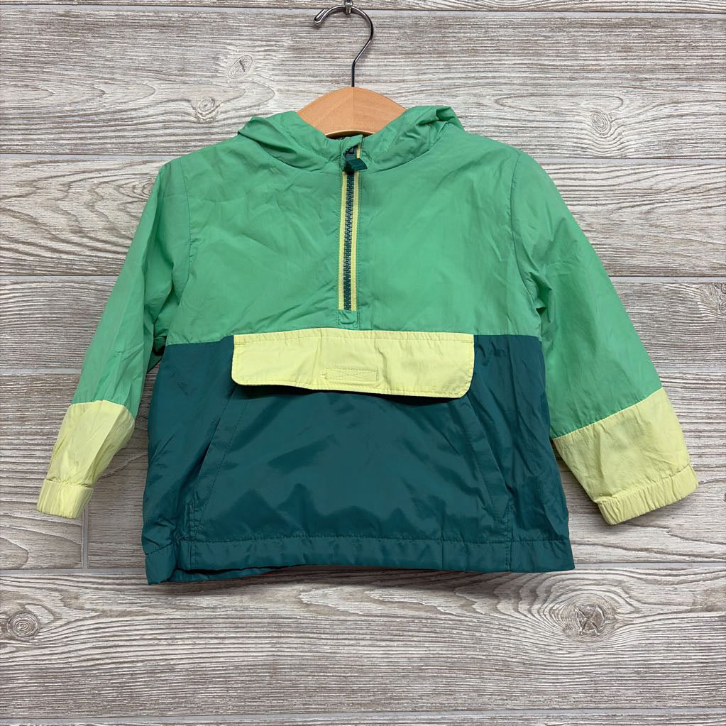 1/4 Zip Windbreaker Jacket W/ Hood 18M