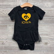 Skirted Bodysuit Heart IA Hawkeyes 24M