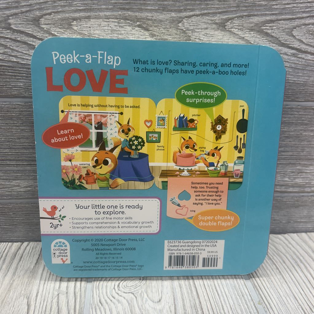 Peek-A-Flap Love Board Book
