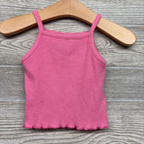 Ribbed Tank Top Lettuce Trim 3-6M