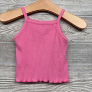 Ribbed Tank Top Lettuce Trim 3-6M