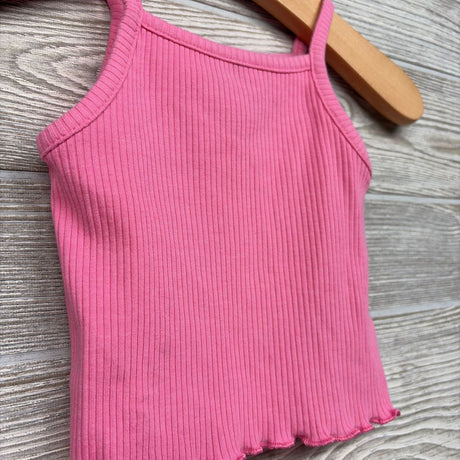 Ribbed Tank Top Lettuce Trim 3-6M