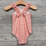 Gingham Ruffle Swimsuit 12M