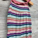 Bamboo Tank Romper Stripes Ruffle Trim 6-12M *