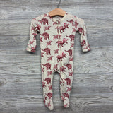 Bamboo Sleeper Dinosaurs In Santa Hats 0-3M