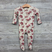 Bamboo Sleeper Dinosaurs In Santa Hats 0-3M