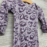 Lap Neck Bamboo Sleeper Flowers 3-6M
