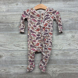 Bamboo Sleeper Flowers Ruffle 3-6M