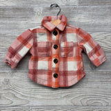 Plaid Button Up Shacket 0-3M