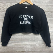 Cropped Crewneck I'd Rather Be Sleeping 8