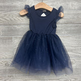 Tulle Flutter Sleeve Dress Glitter 9-12M
