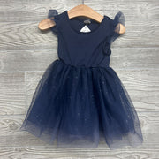 Tulle Flutter Sleeve Dress Glitter 9-12M