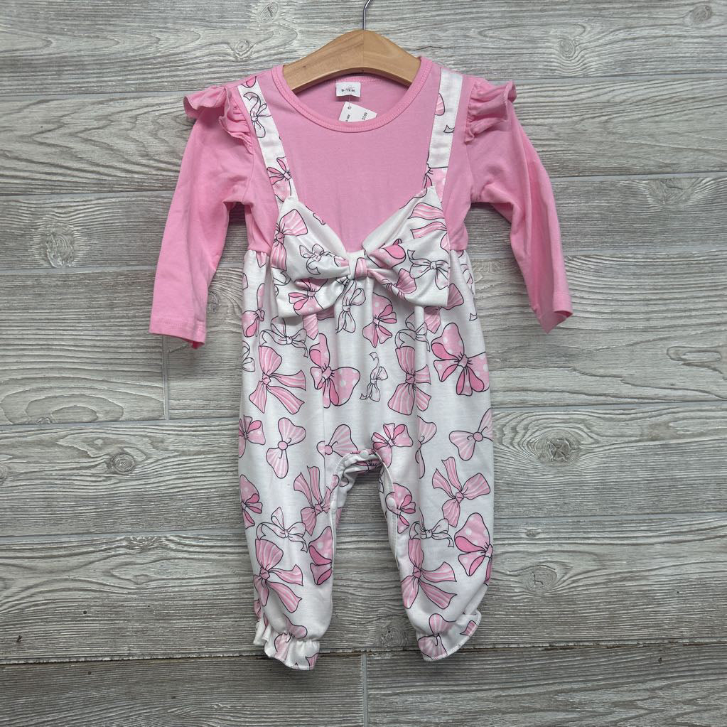 LS Outfit Bows 9-12M