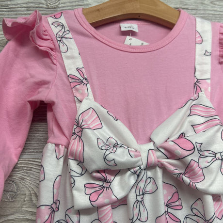 LS Outfit Bows 9-12M