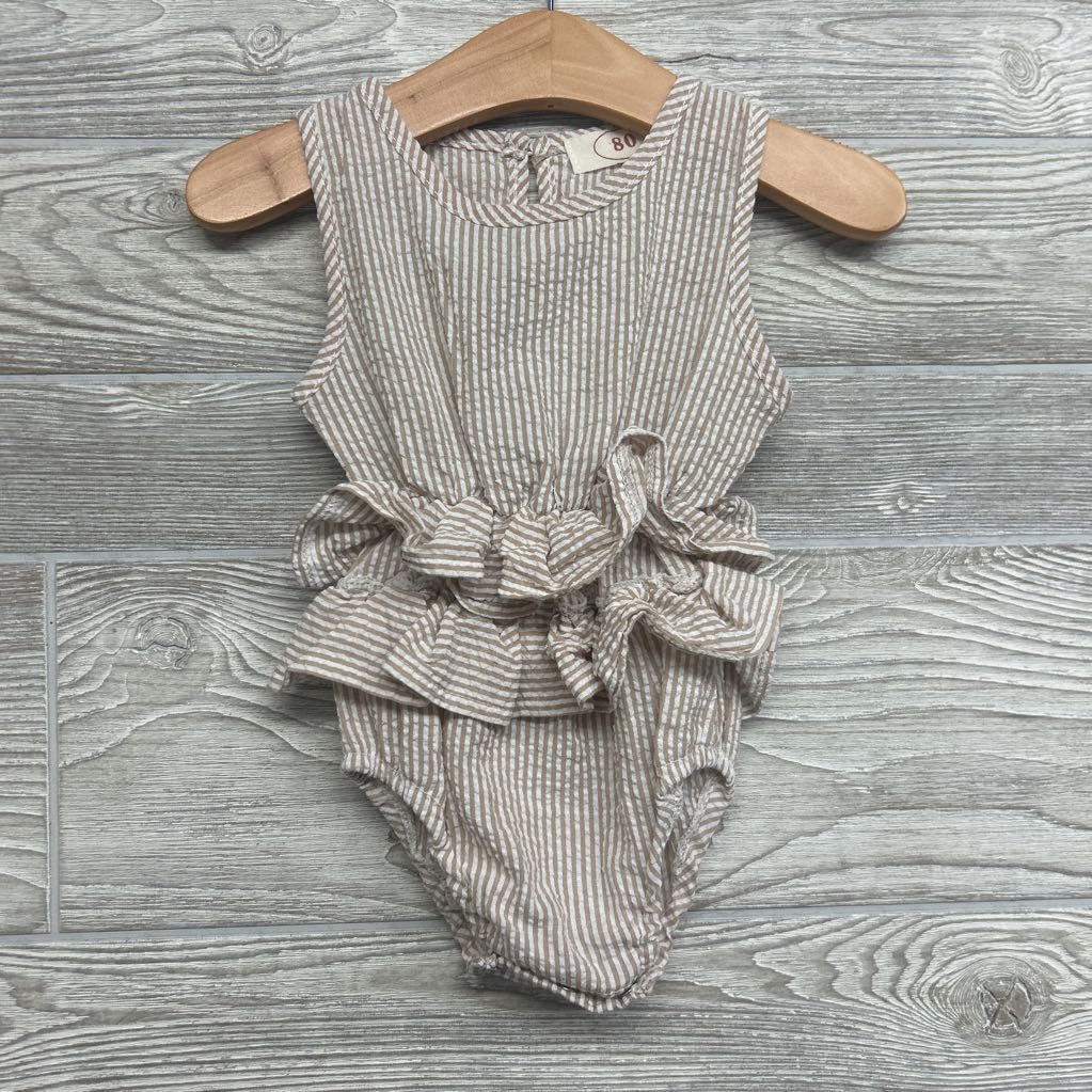 Tank Seersucker Roper Ruffle 9-12M