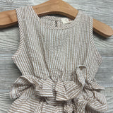 Tank Seersucker Roper Ruffle 9-12M