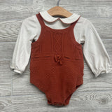 Knit Romper & LS Collared Shirt 12M