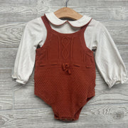 Knit Romper & LS Collared Shirt 12M