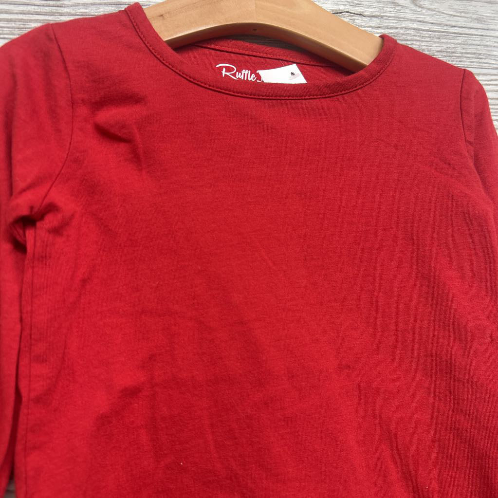 LS Ruffle Shirt 3T