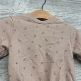 Crewneck Romper Flowers 0-3M