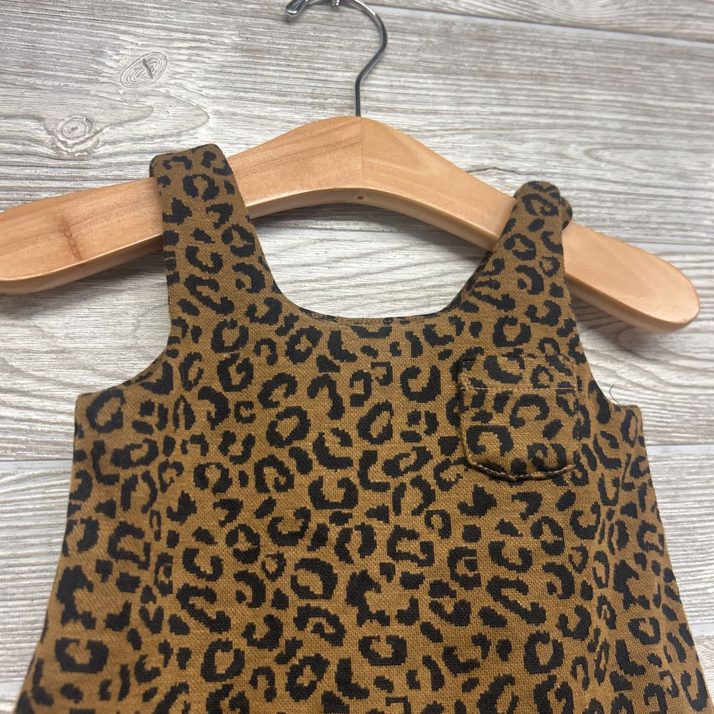 Tank Dress Animal Print Chest Pocket 0-3M
