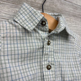 LS Plaid Button Up Bodysuit NB