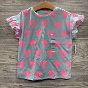 NEW Flutter Sleeve Shirt Seashells 5T