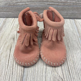 Fringe Moccasins Velcro Back 2c
