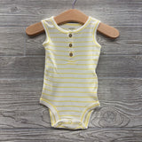 Ribbed Tank Henley Bodysuit Stripes 3M