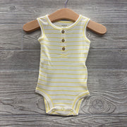 Ribbed Tank Henley Bodysuit Stripes 3M