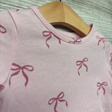 LS Peplum Shirt Bows 9M