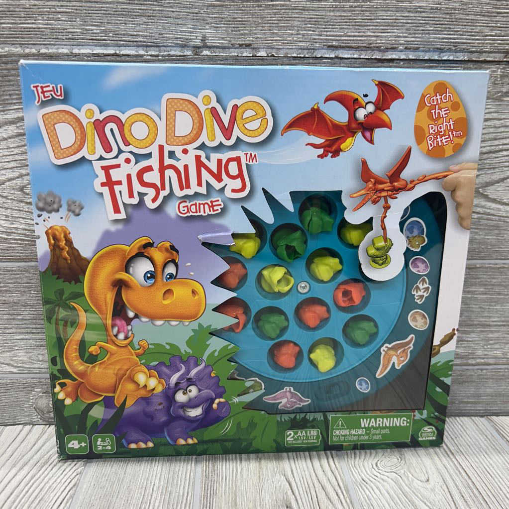 Dino Dive Fishing Game