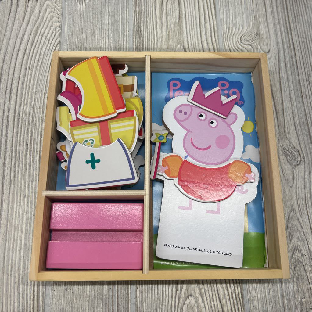 Magnetic Wood Dress Up Doll