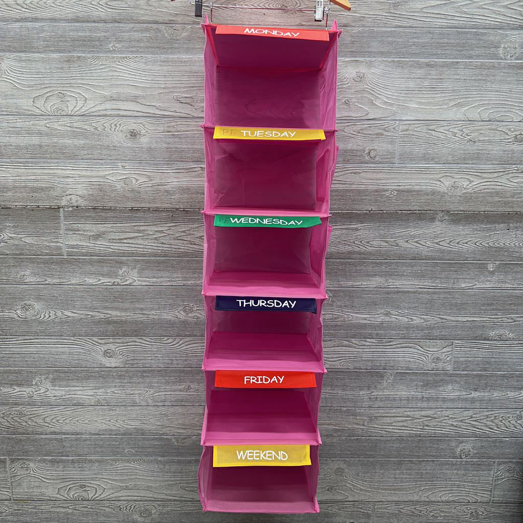 Closet Organizer Days Of The Week