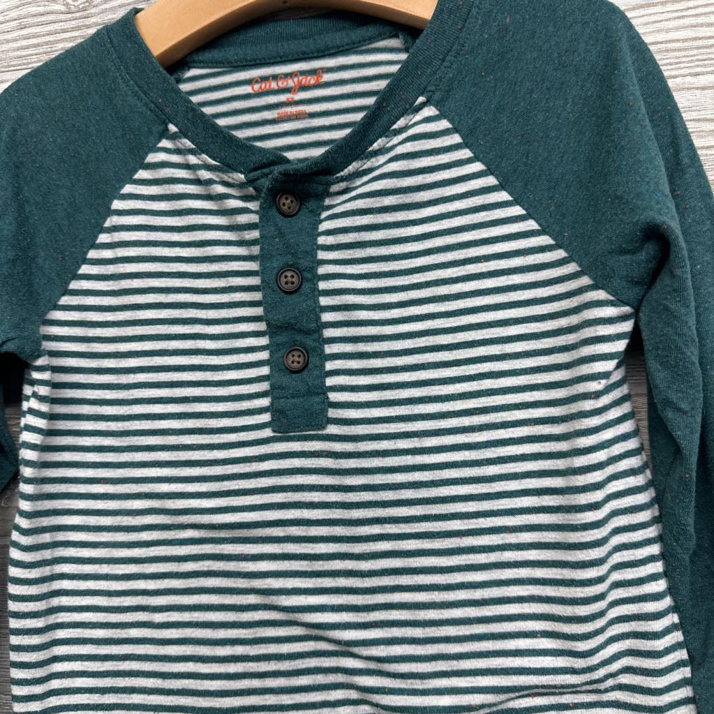 Henley Shirt Stripes 5t