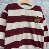Crewneck Stripes Bear 5t