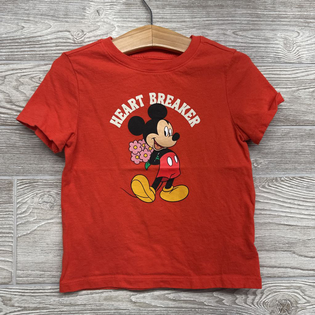 Shirt Heart Breaker Mickey Mouse 3t